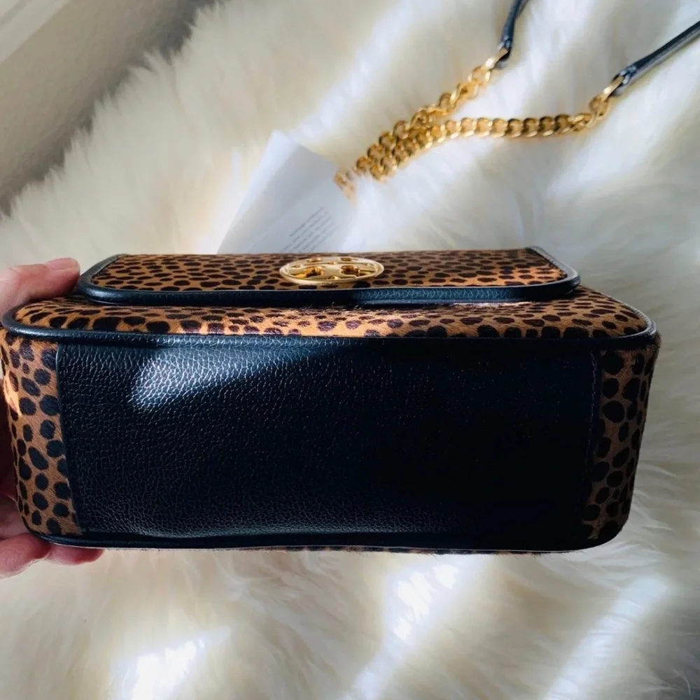 Tory Burch Willa top handle crossbody leopard RARE BNWT